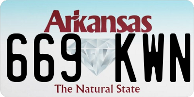 AR license plate 669KWN