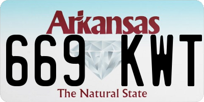 AR license plate 669KWT
