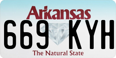 AR license plate 669KYH