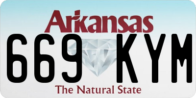AR license plate 669KYM