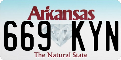 AR license plate 669KYN