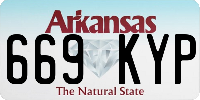 AR license plate 669KYP