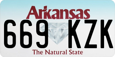 AR license plate 669KZK