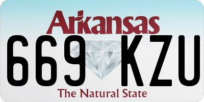 AR license plate 669KZU