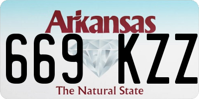 AR license plate 669KZZ