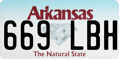 AR license plate 669LBH