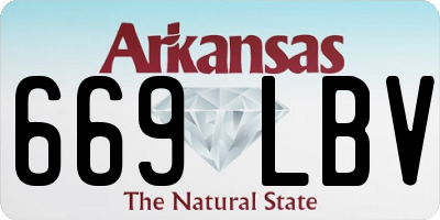 AR license plate 669LBV