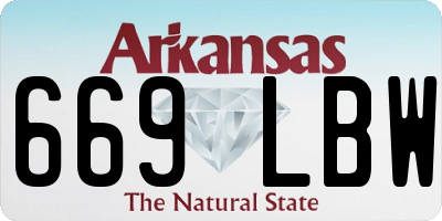 AR license plate 669LBW