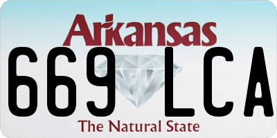 AR license plate 669LCA