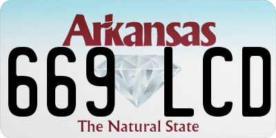 AR license plate 669LCD