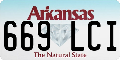 AR license plate 669LCI