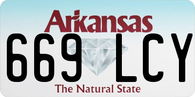 AR license plate 669LCY