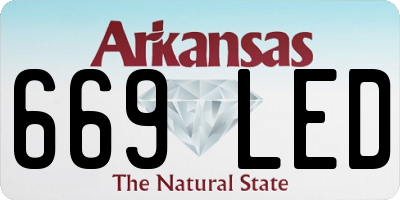 AR license plate 669LED