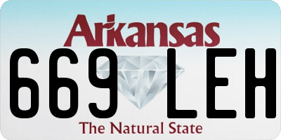 AR license plate 669LEH