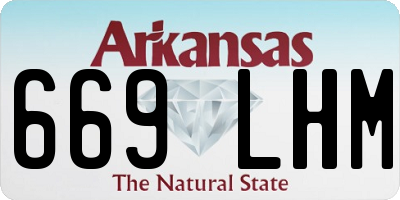 AR license plate 669LHM