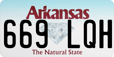 AR license plate 669LQH