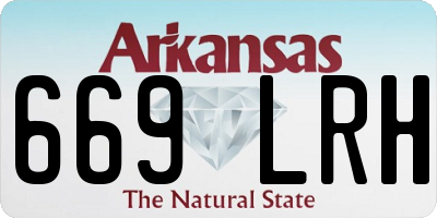 AR license plate 669LRH