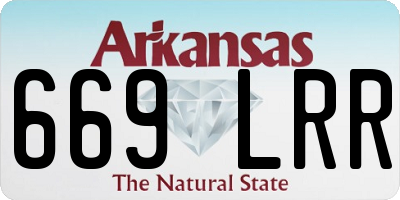 AR license plate 669LRR