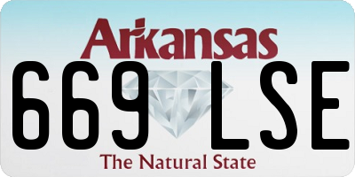 AR license plate 669LSE