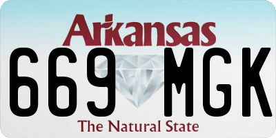 AR license plate 669MGK