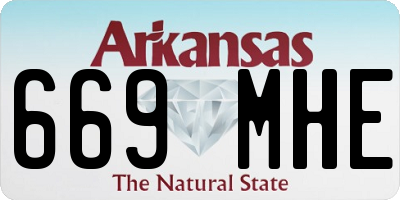 AR license plate 669MHE