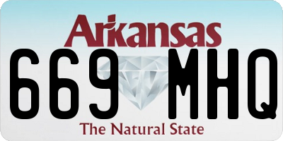 AR license plate 669MHQ
