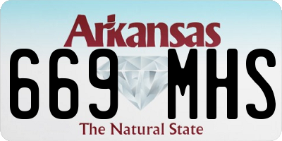 AR license plate 669MHS