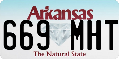 AR license plate 669MHT