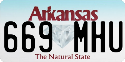 AR license plate 669MHU