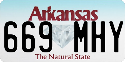 AR license plate 669MHY
