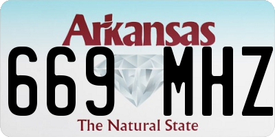 AR license plate 669MHZ