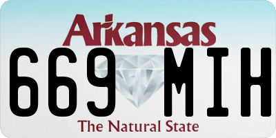 AR license plate 669MIH