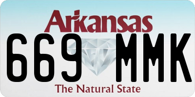 AR license plate 669MMK