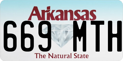 AR license plate 669MTH