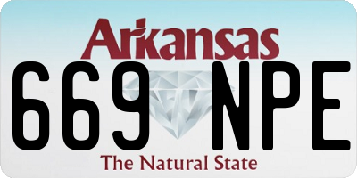 AR license plate 669NPE