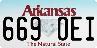 AR license plate 669OEI