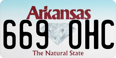 AR license plate 669OHC