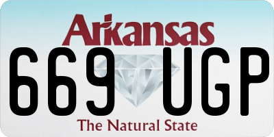 AR license plate 669UGP