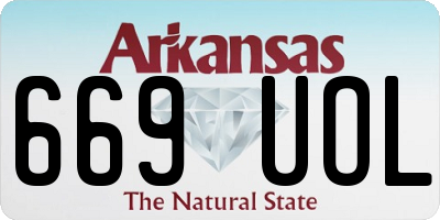 AR license plate 669UOL