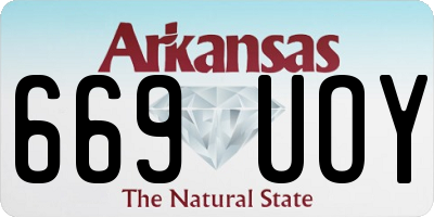 AR license plate 669UOY