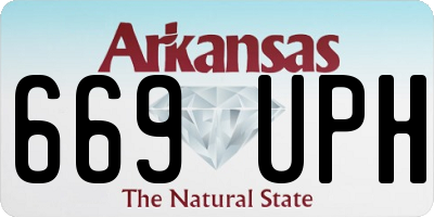 AR license plate 669UPH