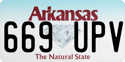 AR license plate 669UPV