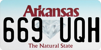 AR license plate 669UQH