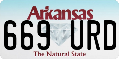 AR license plate 669URD