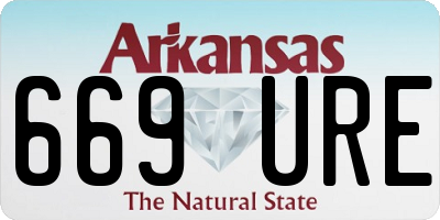 AR license plate 669URE