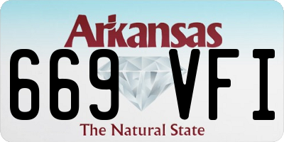 AR license plate 669VFI