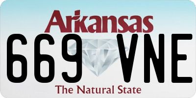 AR license plate 669VNE