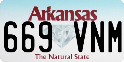 AR license plate 669VNM