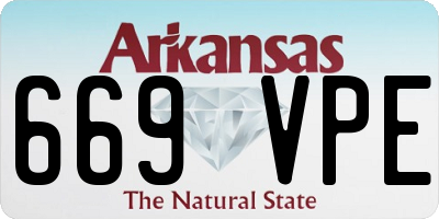AR license plate 669VPE
