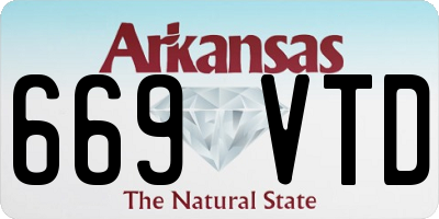 AR license plate 669VTD